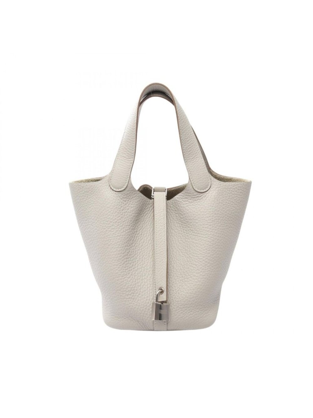 Hermes Handbag Picotin Lock PM Pearl Gray